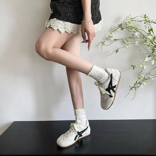 女鞋德训鞋配裙子春秋厚底单鞋宽头软底阿甘鞋平底内增高阿甘鞋35-40★娃娃优选 商品图3