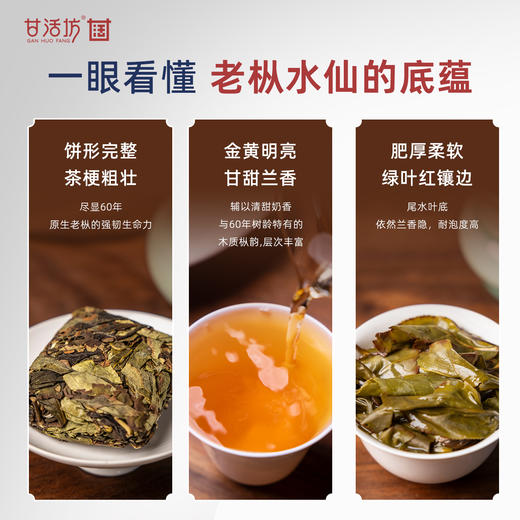 【甘活坊】2.0老枞漳平水仙纸盒100g 商品图2
