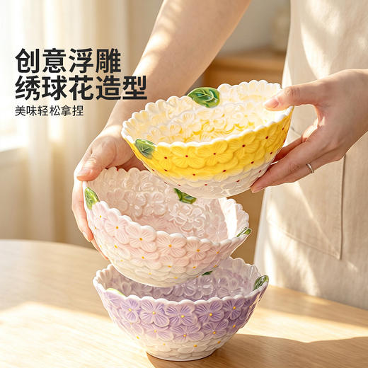 摩登主妇釉下彩米饭碗个人专用漂亮饭碗家用2026新款餐具陶瓷碗具 商品图3