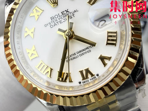 劳力士GS日志型系列 女款28mm GS日志28系列 间金白罗马 2671机 五珠带 女士腕表 商品图4