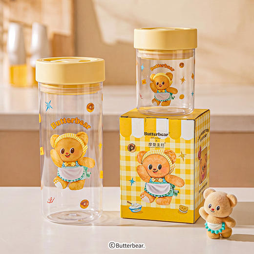 摩登主妇【&黄油小熊】玻璃密封罐食品级白糖罐咖啡豆收纳储存罐 商品图1