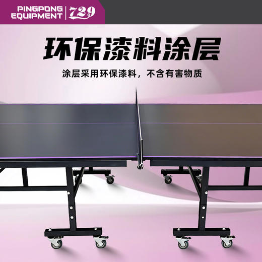 七二九729乒乓球台专业乒乓球桌AT-18可折叠单人训练家用球桌18mm 商品图4