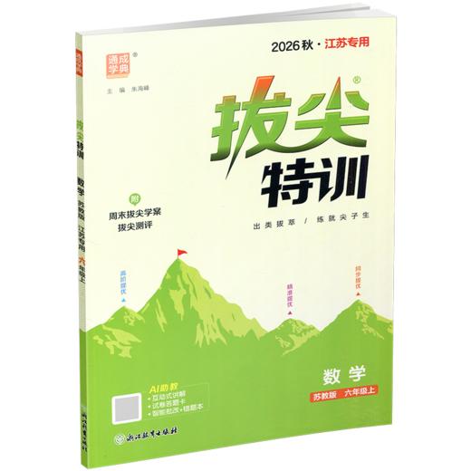 2026秋 拔尖特训 数学 苏教版 六年级上 6上 同步提优训练专项练习一课一练 同步教辅 必刷题 通成学典天天练教辅 商品图1