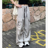 西遇美式抽绳阔腿工装裤女2026年夏季新款高腰宽松休闲户外运动裤SS060754 商品缩略图3