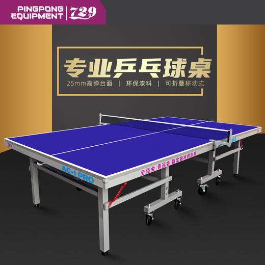 七二九729乒乓球台专业乒乓球桌AG-1pro专业国际大赛用球桌25mm 商品图0