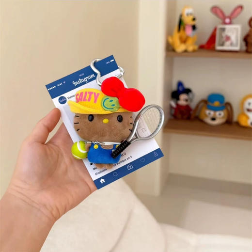 网球黑皮Kitty挂件玩偶 商品图5