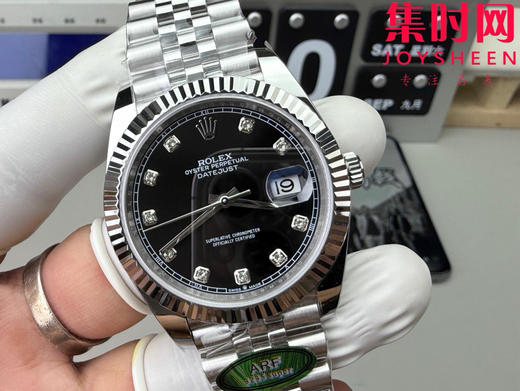 ARF劳力士日志型41mm 黑盘钻面 丹东3235一体机 五珠链 904L钢 男士腕表 商品图4
