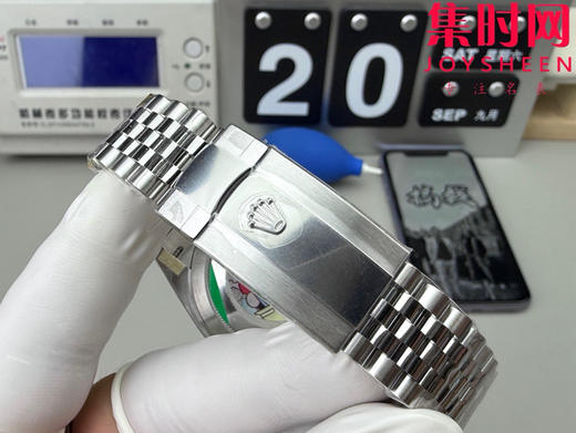 ARF劳力士日志型41mm 黑盘钻面 丹东3235一体机 五珠链 904L钢 男士腕表 商品图7