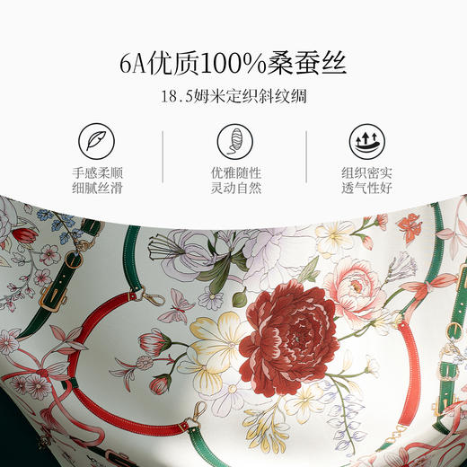 万事利艺术家联名方巾-绽放（88） 商品图5