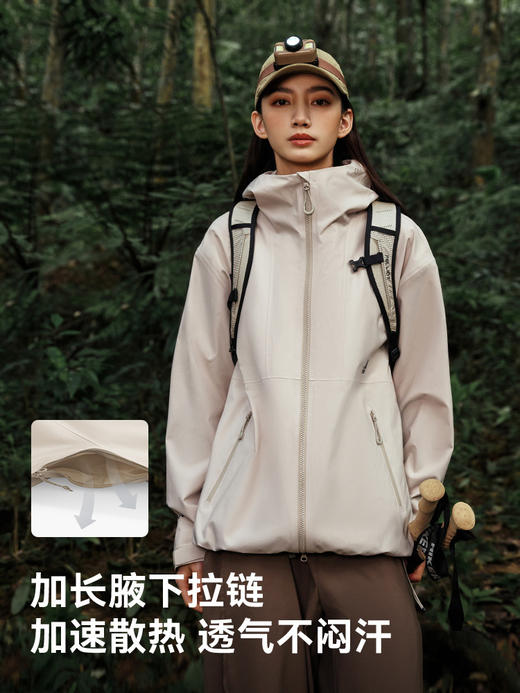 伯希和户外薄款冲锋衣新款专业三防徒步登山外套防风防水 115101001 商品图7