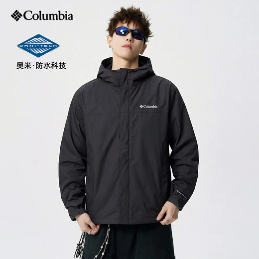 Columbia哥伦比亚单冲锋衣男秋季新款户外防水登山徒步夹克外套RE2433012 商品图0