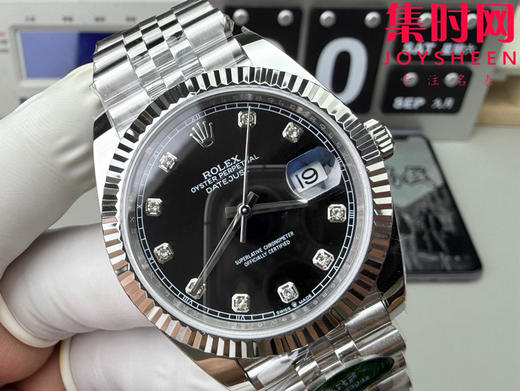 ARF劳力士日志型41mm 黑盘钻面 丹东3235一体机 五珠链 904L钢 男士腕表 商品图1