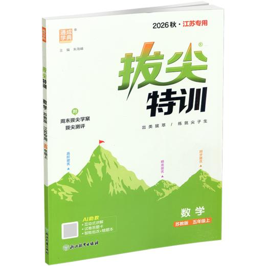 2026秋 拔尖特训 数学 苏教版 五年级上 5上 同步提优训练专项练习一课一练 同步教辅 必刷题 通成学典天天练教辅 商品图2