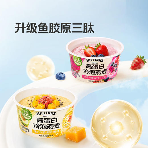 MM 山姆 WILLIAMS TOWN高蛋白冷泡燕麦 40g*6/12 商品图2