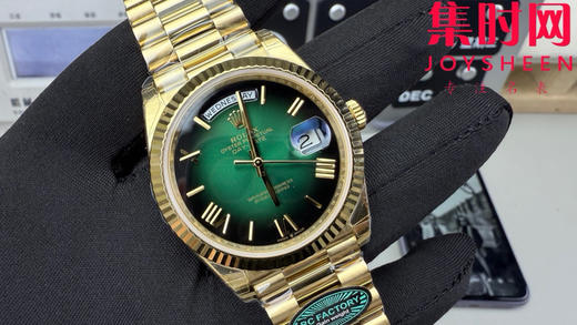 RC配重版 重量200克+ 烟熏绿DD 劳力士星期日历型系列 日志40mm 商品图4