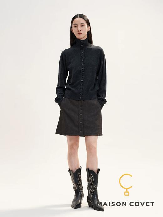 WHM 雾面仿真鹿皮短裙 商品图0