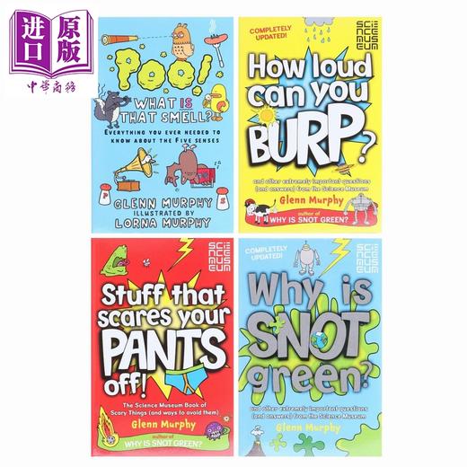 【中商原版】格伦墨菲的科普4小册 Glenn Murphy 4-book pack 英文原版 儿童科普读物 涵盖科学、技术、工程和数学 进口童书  商品图1
