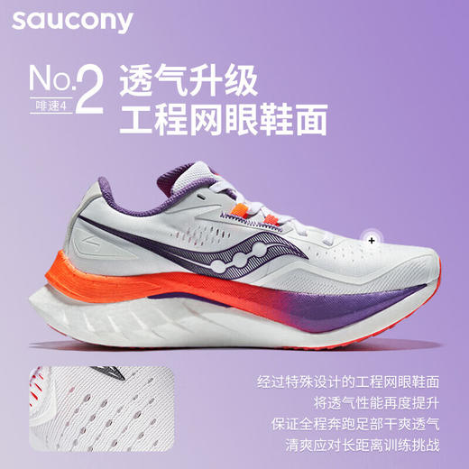 Saucony/索康尼Endorphin Speed啡速4男跑步鞋轻量竞速回弹比赛 商品图2