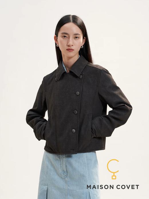 WHM 仿真鹿皮翻领短夹克 商品图0