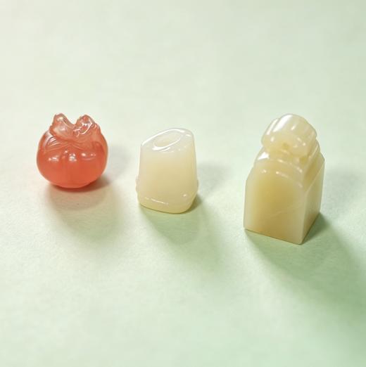西泠印社·「如愿以印」系列，柿子、竹节、如意三枚印，藏六种吉语 商品图3