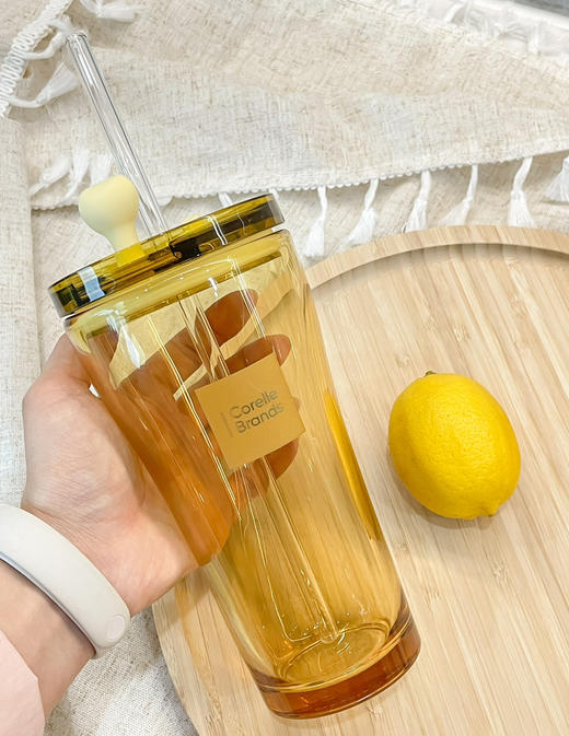 康宁•心悦双饮琥珀高硼硅杯子500ml 商品图2