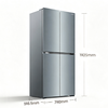 海信 冰箱 BCD-512S3SCZGO 雾影灰 512升 十字四门冰箱 玻璃面板 风冷（无霜） 电脑控温 智能操控 新一级能效 变频 10.5kg/12h 商品缩略图0