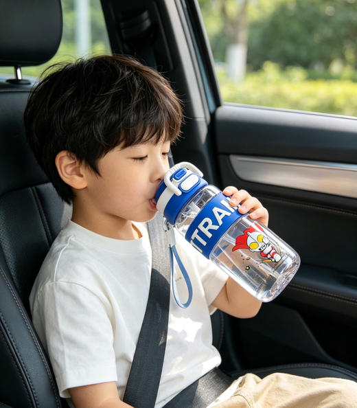 正版ip授权弹跳双饮儿童水杯水壶600ml 商品图1
