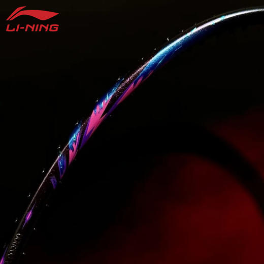 [空拍不穿线]李宁全碳素羽毛球拍雷霆80II电光紫进攻扣杀高端专业羽毛球拍雷霆80二代AYPW049 商品图1