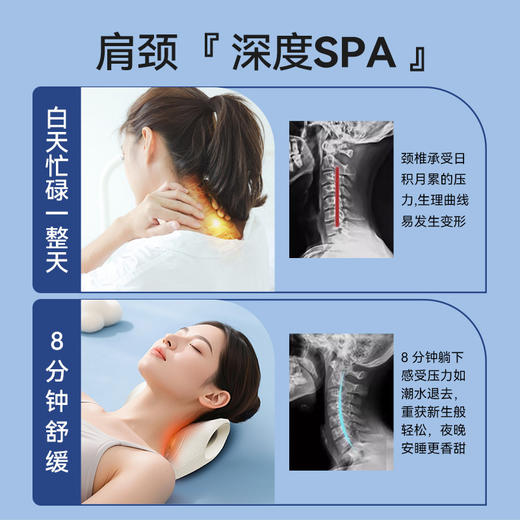S姆同款【颈椎牵引枕】W型环抱托颈设计 商品图1