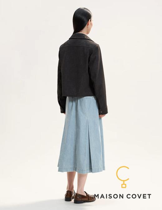 WHM 仿真鹿皮翻领短夹克 商品图2