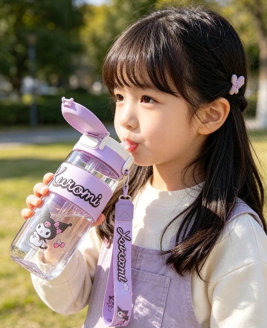 正版ip授权弹跳双饮儿童水杯水壶600ml 商品图2