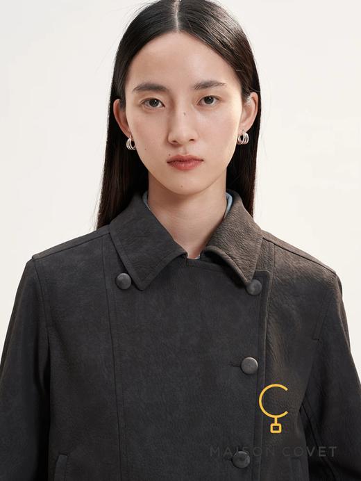 WHM 仿真鹿皮翻领短夹克 商品图1