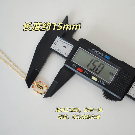 西班牙小众PDPA0LA镶钻字母项链080603 商品图9