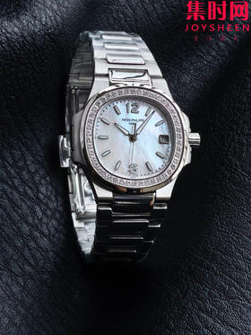 RRR百达翡丽鹦鹉螺7010系列 钻圈款 贝母面 女士石英腕表 表径32mm 原版起模还原数据 达到全部精细对版
