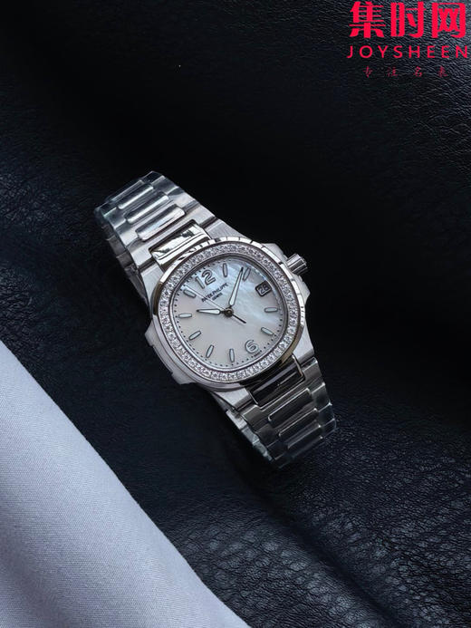 RRR百达翡丽鹦鹉螺7010系列 钻圈款 贝母面 女士石英腕表 表径32mm 原版起模还原数据 达到全部精细对版 商品图4