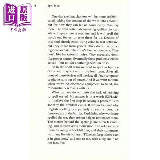 【中商原版】一一道来：英语拼写的奇异故事 英文原版 Spell It Out: The singular story of English spelling 商品图4