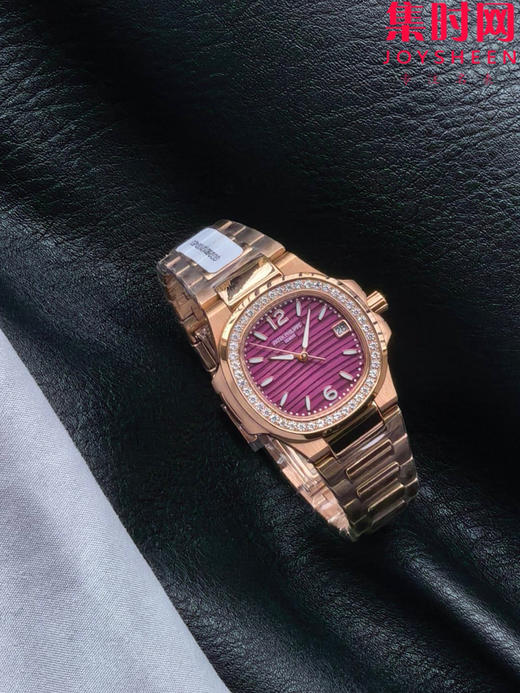 RRR百达翡丽鹦鹉螺7010系列 钻圈款 紫色盘 女士石英腕表 表径32mm 原版起模还原数据 达到全部精细对版 商品图4