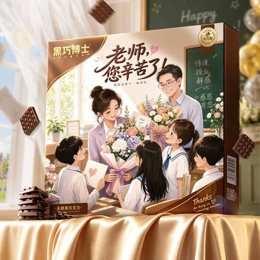诺梵松露巧克力礼盒装黑巧坚果金松露教师节礼物 商品图4