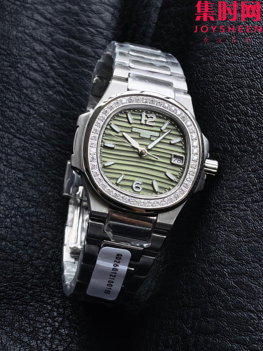 RRR百达翡丽鹦鹉螺7010系列 钻圈款 橄榄绿 女士石英腕表 表径32mm 原版起模还原数据 达到全部精细对版 商品图2