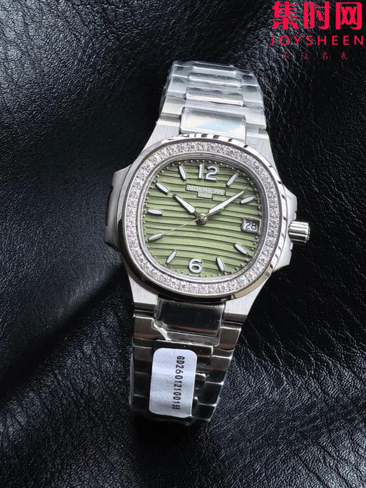RRR百达翡丽鹦鹉螺7010系列 钻圈款 橄榄绿 女士石英腕表 表径32mm 原版起模还原数据 达到全部精细对版 商品图4