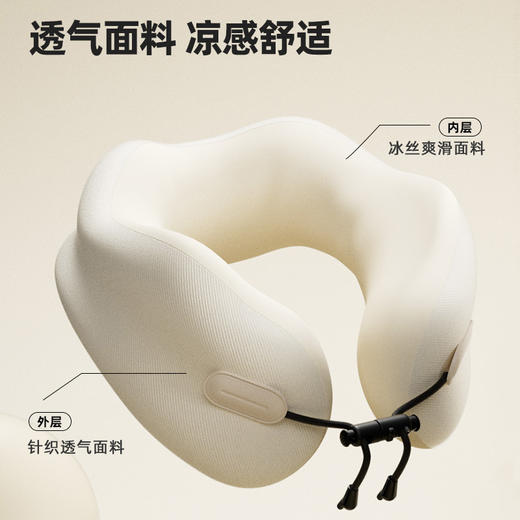热卖！ 旅途熟睡！【mini收纳，一提就走】花姿彤 记忆棉护颈u型枕  高弹枕芯 一“枕”熟睡，“枕”救旅途疲乏，便携收纳省时省力 商品图9