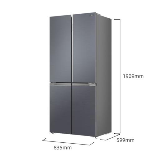 美菱 冰箱 BCD-501WQ7S 云迹灰 501升 十字门冰箱 中间开 电脑控温 变频 智能除霜 风冷无霜 一级能效 零平嵌 玻璃面板 底部前置散热 除菌 除病毒 净味 双循环 商品图3