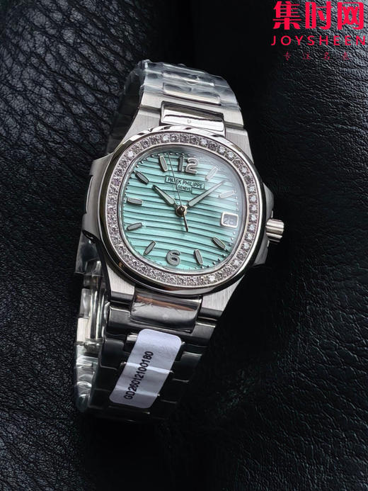 RRR百达翡丽鹦鹉螺7010系列 钻圈款 蒂芙尼蓝 女士石英腕表 表径32mm 原版起模还原数据 达到全部精细对版 商品图2