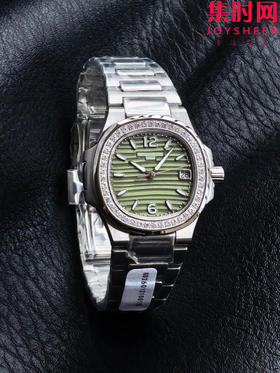 RRR百达翡丽鹦鹉螺7010系列 钻圈款 橄榄绿 女士石英腕表 表径32mm 原版起模还原数据 达到全部精细对版