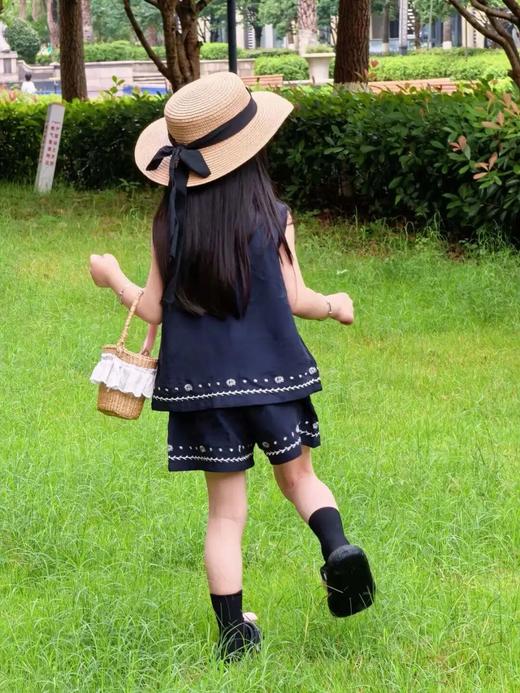莱赛尔亚麻刺绣套装｜ 一套两件，无需搭配，巨出片！有小孩码，可当亲子装/闺蜜装【3-7天发货】 商品图5