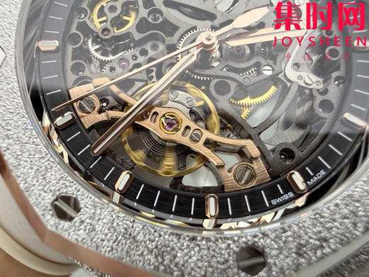 无卡度版本 THB爱彼皇家橡树镂空15407系列 霜金款 皇家橡树霜金15407 V3版 3132无卡度一体机 男士腕表 表径41mm 商品图3