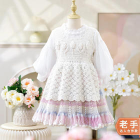 苏苏姐家风信子蓬蓬裙手工diy编织钩针儿童春秋裙子毛线团材料包