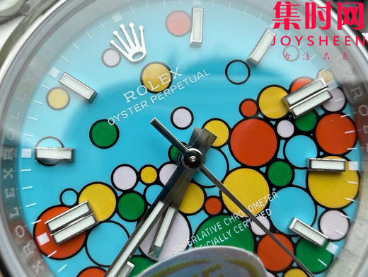 EWE劳力士蚝式恒动型36mm系列 3230机 气球面 泡泡面 庆典 彩色气球 三珠板带 男士腕表 表径36mm 小手腕福音 商品图4