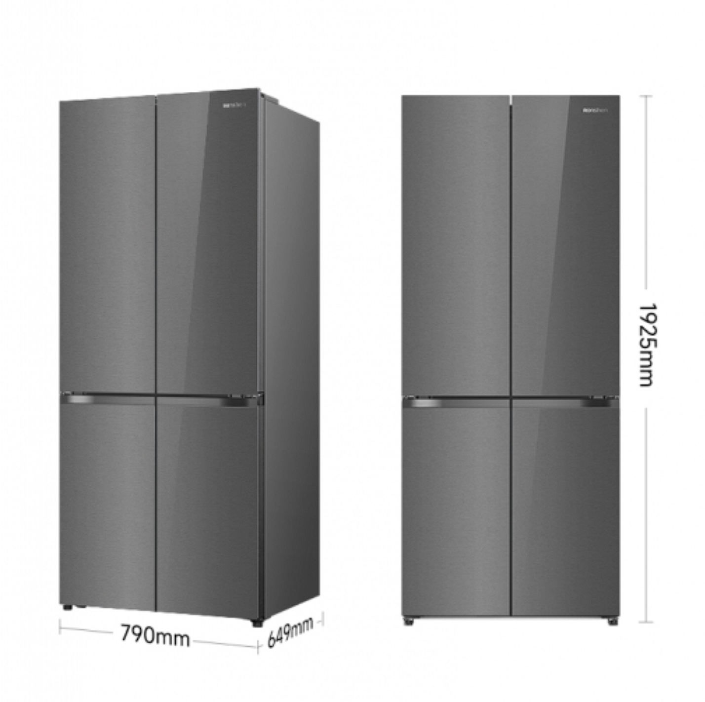容声 冰箱 SR-550Z30CNGBR 竹锦瑜 550升 十字四门冰箱 两侧散热 一级能效 平嵌冰箱 一级能效 双变频 风冷无霜 干湿分储 双循环系统 WiFi智控