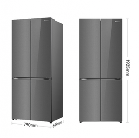 容声 冰箱 SR-550Z30CNGBR 竹锦瑜 550升 十字四门冰箱 两侧散热 一级能效 平嵌冰箱 一级能效 双变频 风冷无霜 干湿分储 双循环系统 WiFi智控